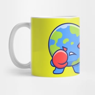 World Fighting Corona Virus Cartoon (4) Mug